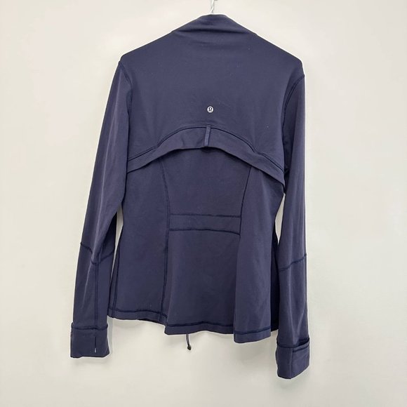 Lululemon Define Full Zip Mock Neck Long Sleeve Jacket Navy Women's 12 - Picture 10 of 16